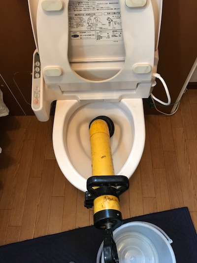 静岡市　トイレの詰まり修理