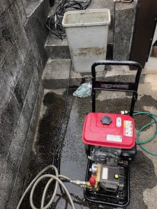掛川市板沢 高圧洗浄作業