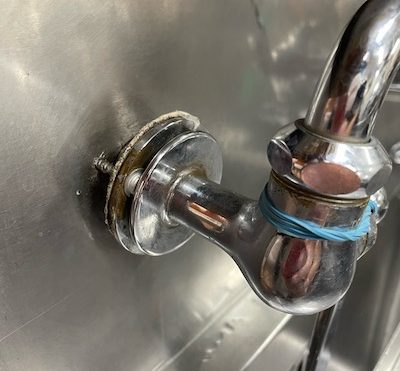掛川市上張　　フレキパッキン交換作業