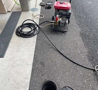 島田市扇町　高圧洗浄作業