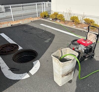 焼津市小土 高圧洗浄作業