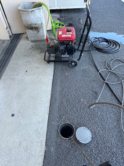 静岡市駿河区中田 高圧洗浄作業