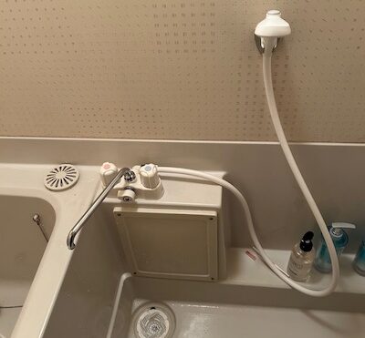 焼津市八楠 浴室水栓交換作業